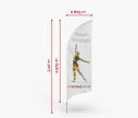 Bandera de playa Bend M - Window2Print