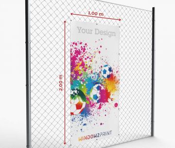 Banner publicitario - Lona frontlit 100 x 200 cm | Window2Print