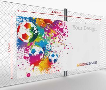 Banner publicitario - Frontlit  400 x 200 cm | Window2Print
