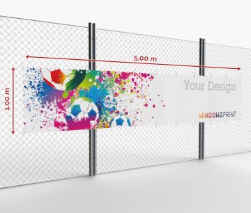 Banner en pvc - Frontlit 500 x 100 cm | Window2Print