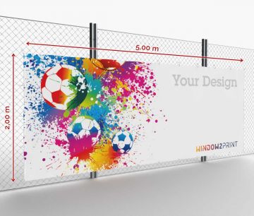 Lona personalizada - Frontlit - 500 x 200 cm | Window2Print