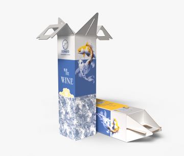 Caja de vino Carrier - Interior para una botella | Window2Print