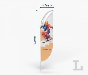 Banderolas publicidad exterior Bend L - Fan Zone | Window2Print