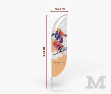 Banderolas publicitarias baratas Bend M- Fan Zone | Window2Print