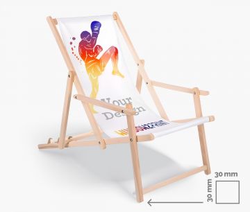 Tumbonas publicitarias Premium con reposabrazos | Window2Print