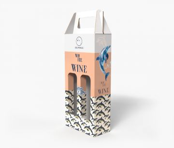 DELPHINUS Caja de vino para dos botellas | W2P