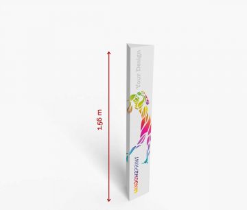 Totem de cartón- triangulares 26,6 x 156 cm ✦ Window2Print