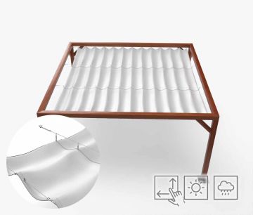 Toldo pérgola Classic - impermeable - blanco - Window2Print