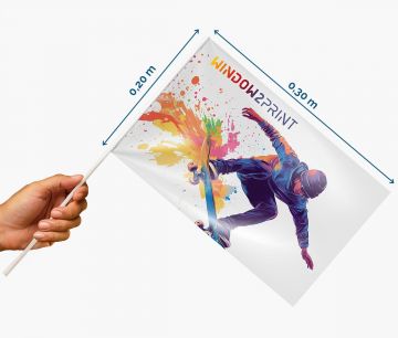 Bandera de mano - Fan Zone | Window2Print
