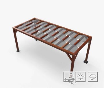 Toldo Banda Premium - impermeable - gris - W2P