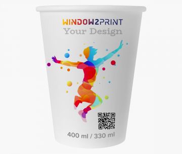 Vaso de cartón  330 ml - Window2Print