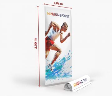 Roll ups personalizados - Basic 85 x 200 - sólo impresión - Fan Zone | Window2Print