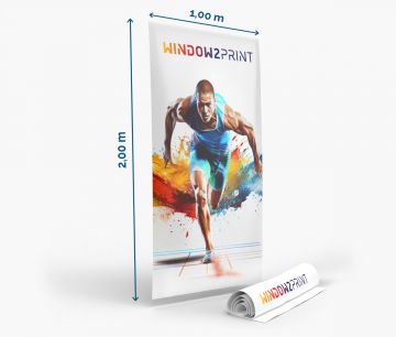 Roll up impresion 100x200 - sólo impresión - Fan Zone | Window2Print