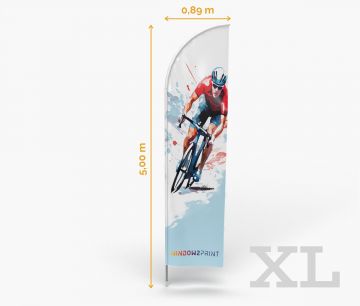 Bandera de playa clásica Straight XL - Fan Zone | Window2Print