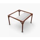Pérgola toldo Premium - 300 x 300 cm - doblada・ Window2Print